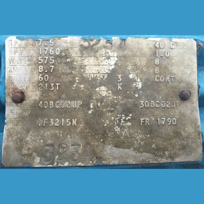 Canadian General 7.5 hp Electric Motor