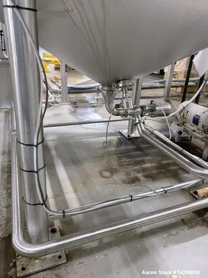 Used Feldmeier 1,200 Gallon Stainless Steel Tank – Vertical Cone Bottom Vessel w