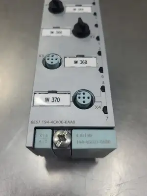 USED Siemens 6ES7194-4CA00-0AA0/144-4GF01-0AB0 4 AI I HF Input/Output Module