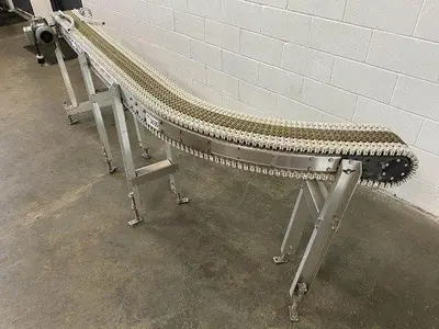 10' Modular Belt Conveyor with Curve