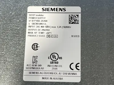 USED SIEMENS 6EP14363BA00