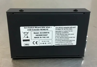 BLACKBOX ACU5051A SERVSWITCH REMOTE SRX VGA+ USB EXTENDER 3D-5