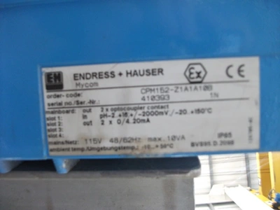 Endress & Hauser Mycom 152 Process Photometer