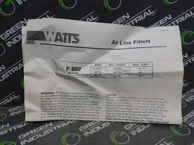 USED WATTS REGULATOR CO. F602-06WJ