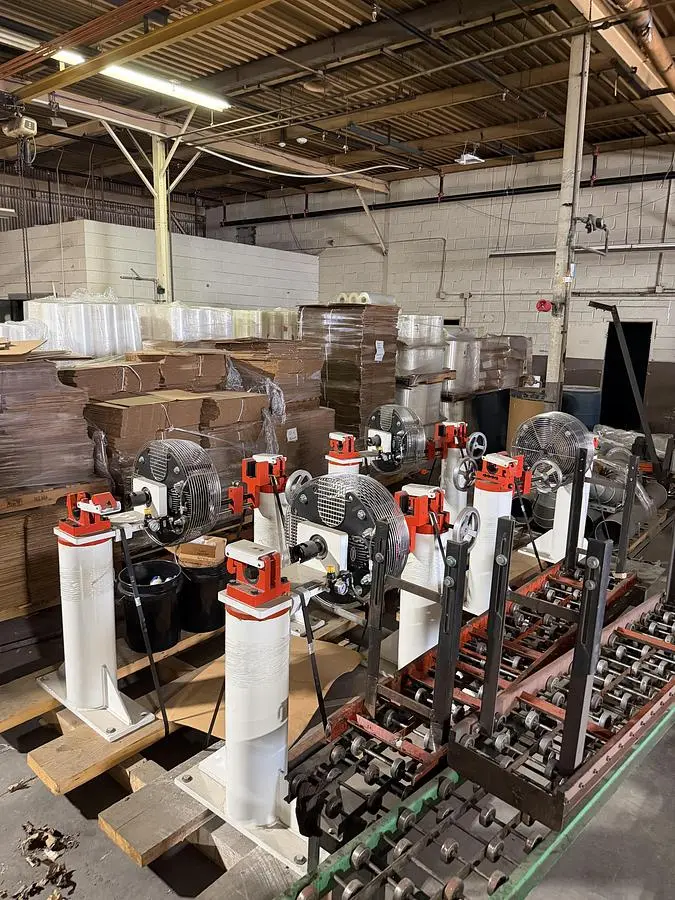Used MAXSON SHAFTED UNWIND Corrugating Line Roll Stands Pennsylvania US | Global Equipment International, LLC #1357728