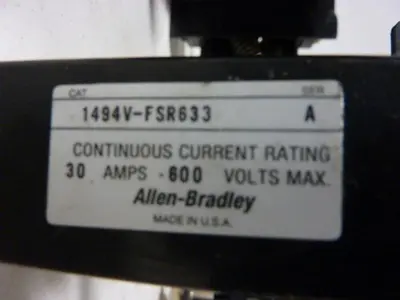 USED ALLEN BRADLEY 1494V-DS30 SER A