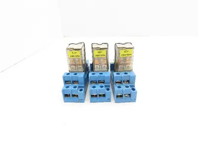 Finder 56.32.8.125.0000 Terminal Relay Socket 125V Coil Lot of 3