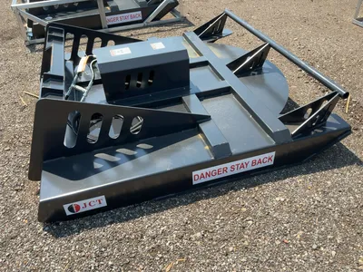 New JCT 72” Brush Mower Skid Steer Attachment, hydraulic driven with hoses and quick coupler fitting...
