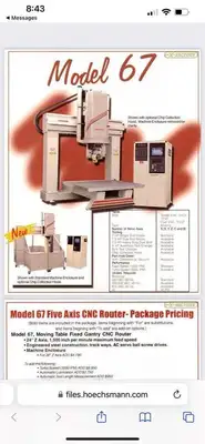 1997 THERMWOOD 67 Used 5 Axis CNC Routers | PlastiMach Corp (6)