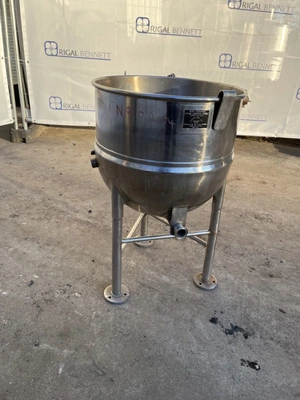 90L S/S Groen Jktd Hemispherical Cooking Pan