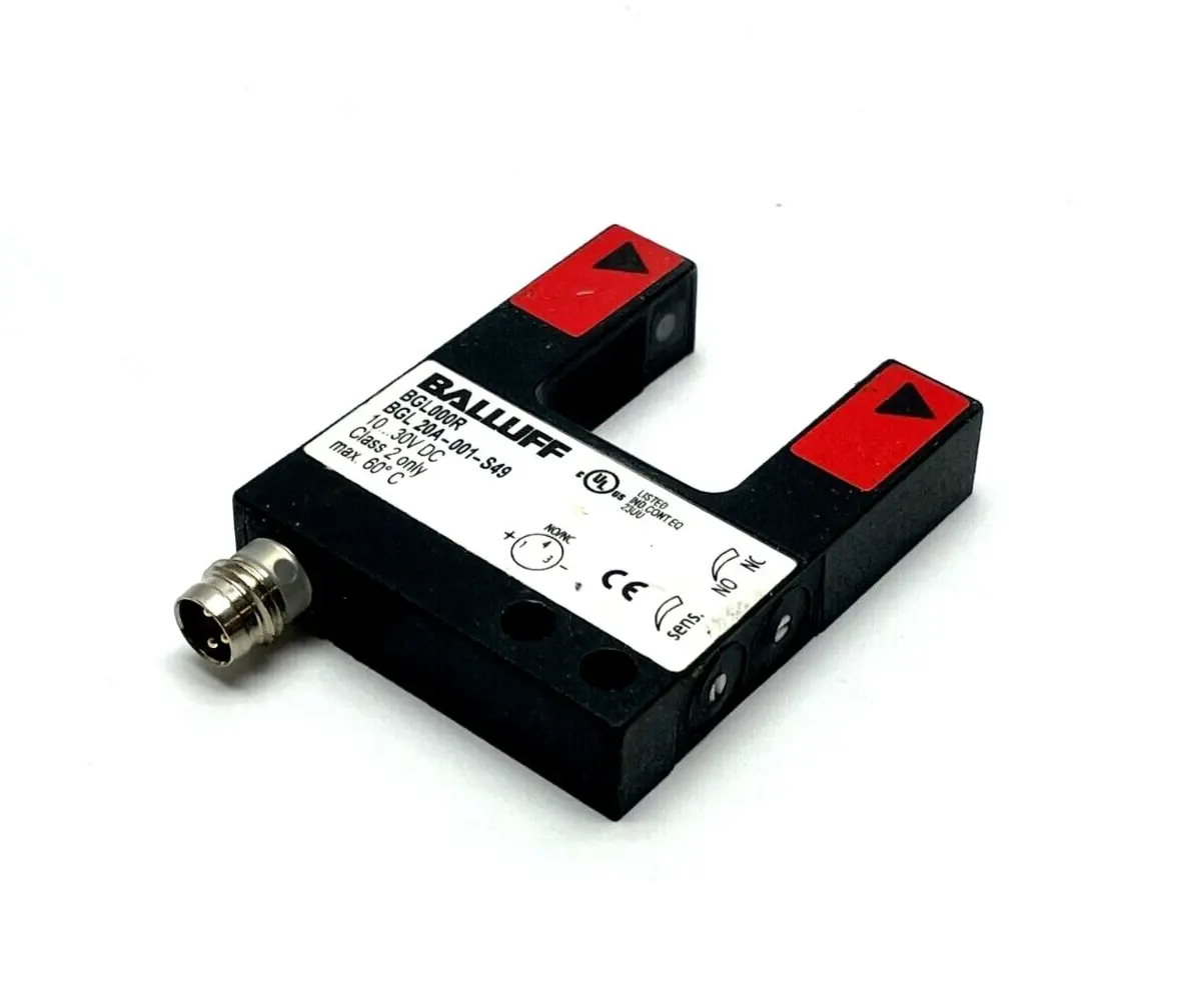 Used BALLUFF PHOTOELECTRIC FORK SENSOR 20MM OPENING PNP NO/NC BGL 20A-001-S49 Photoelectric Sensors | Maverick Industrial Sales #1105911