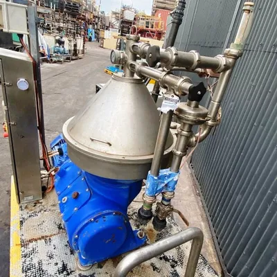 Alfa-Laval VNPX 510 SGD-34G-50 clarifier centrifuge skid, 316SS.