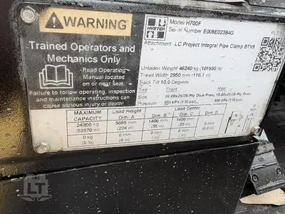 USED 2009 HYSTER H700F