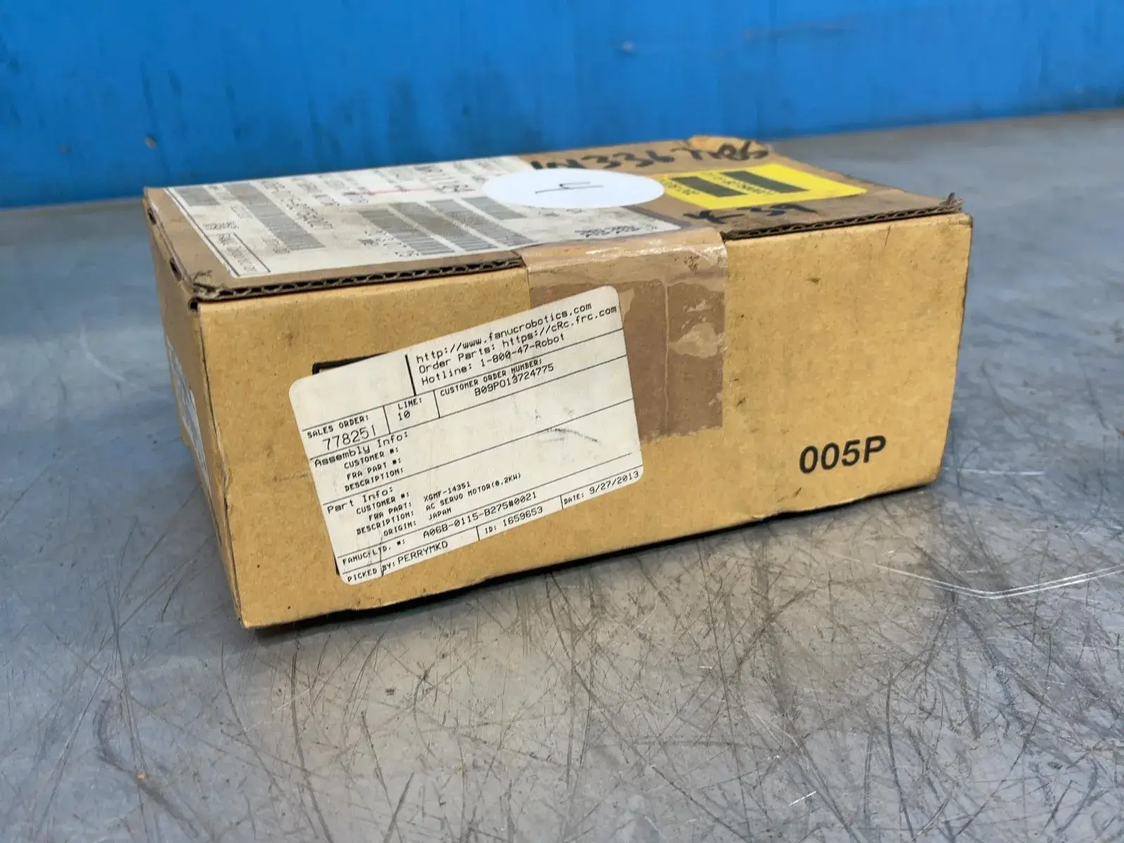 New | in-Stock 2013 FANUC A06B0115B275#0021 Motors (misc) Ohio US | HGR 24 #1083881