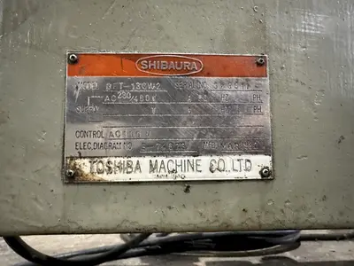 60" X 60" SHIBAURA MODEL #BFT-13CW2 T-SLOTTED ELECTRIC POWERED ROTARY TABLE: STOCK #19526