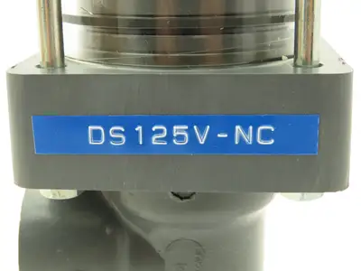 Plast-o-matic DS125V-NC 1 1/4" Shutoff Valve Spring Return NC Pneumatic Powered