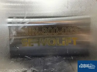 USED Servolift 1500 Liter Servolift Bin, Stainless Steel