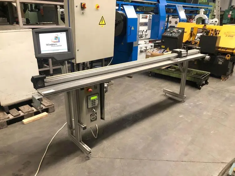Used HECHT ELECTRONIC LENGTH STOP CNC 2500 MM Horizontal Band Saws | Apt International N.V #364786
