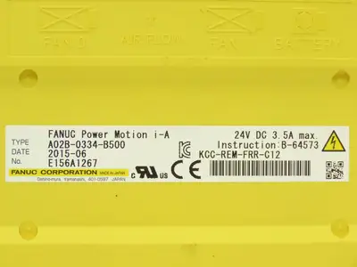 Fanuc A02B-0334-B500 HMI Display Control Panel Interface Power Motion i-A 24v 5A