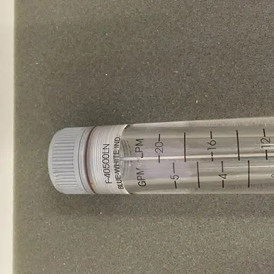 BLUE WHITE INC  F40500LN FLOW METER
