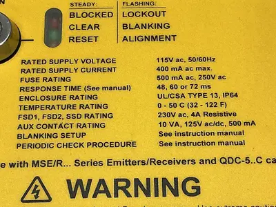 USED BANNER ENGINEERING MSCA-1