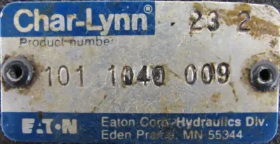 USED CHAR-LYNN 101-1040-009 HYDRAULIC MOTOR 1011040009