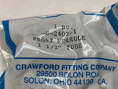 New | in-Stock SWAGELOK S-2403-1 Misc Electrical & Power Parts Ohio US | Surplus Asset Holdings #1235047