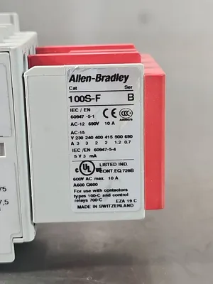 Allen Bradley 100S-C09DJ14BC Ser A Safety Contactor Assy loc4D3