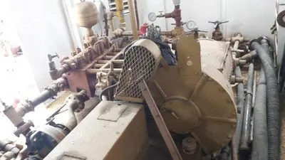 USED OILWELL S-640-5 TRIPLEX WELL SERVICING REVERSING MUD PUMP