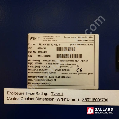 TECHNOTRANS / KLH RL 16/0 SK V2 NEC 1″ 2-Ton Air Cooled Portable Chiller