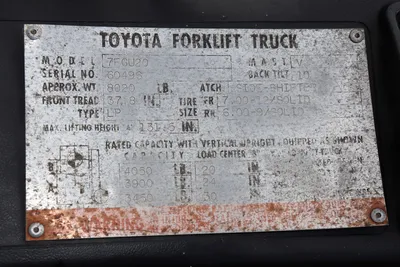 USED TOYOTA 7FGU20