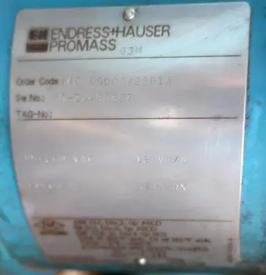 USED ENDRESS-HAUSER PROMASS 63M