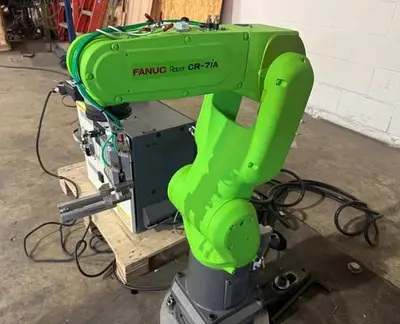 Used FANUC CR-7IA WITH R30IB CONTROL, CABLES & TEACH Load/Unload Systems | Harbor Machinery Inc. #1283416