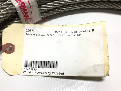 Sling 1055255 Wire Rope Cable Hoist 3/8″ x 80 Stainless Steel