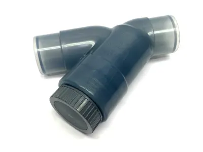 USED GEORG FISCHER ANGLE SEAT 3" CHECK VALVE TYPE 304 PVC-U DN80 PN10 EPDM