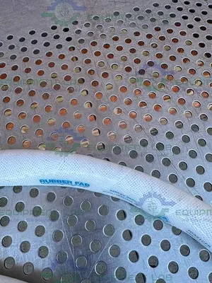 USED RUBBER FAB 08RFSV-0500 SILICONE HOSE 144" W/ 1/2" SANITARY FITTING