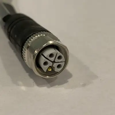 USED PEPPERL + FUCHS CORDSET M12 SOCKET STRAIGHT TO M12 PLUG STRAIGHT L-CODED, 5-PIN