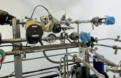 Alfa-Laval BTPX 205 SGD-34 CDP-60 clarifier centrifuge skid, 316L SS.