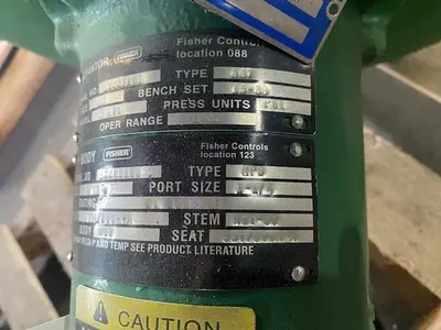Used FISHER CONTROL VALVE Pump & Valve Parts Pennsylvania US | Global Equipment International, LLC #1342593