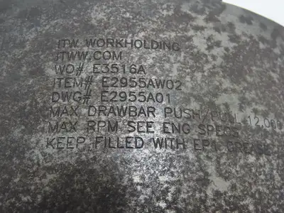 N.A. Woodworth ITW CNC Lathe Power Chuck 3-Jaw 11.75" OD