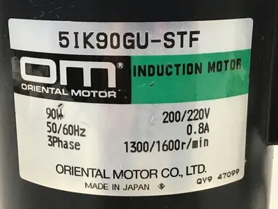 USED ORIENTAL MOTOR 5IK90GU-STF
