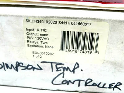 NEW SIMPSON H340192020 TEMPATURE CONTROL