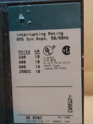 USED GENERAL ELECTRIC / GE TED136040
