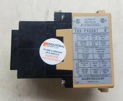 ALLEN BRADLEY AC RELAY 700-P400A1 SER B