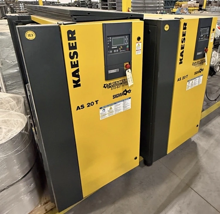 Used 2022 KAESER AS 20 T Rotary Screw & Sliding Vane Air Compressors Massachusetts US | ARC Equipment Corp #1338350