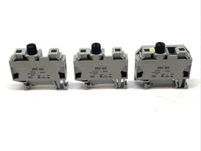 Used WAGO Fuse Terminal Block 2-Conductor 10A 500V LOT OF 3 Terminal Blocks Michigan US | Maverick Industrial Sales #1389776