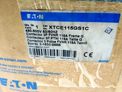 NEW EATON CORP. XTCE115GS1C CONTACTOR 480-500V 50/60HZ