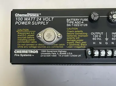 Used CHEMETRON SN7-010-0449 Miscellaneous Equipment (Electrical & Power) Ohio US | Surplus Asset Holdings #1209699