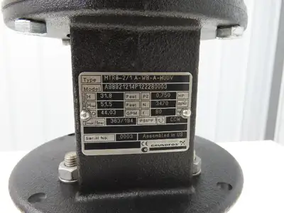 Grundfos MTR8-2/1 A-WB-A-HUUV Immersion Coolant Pump 44 gpm 8.78" Depth 460V 3PH