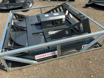 New JCT 72” Brush Mower Skid Steer Attachment, hydraulic driven with hoses and quick coupler fitting...